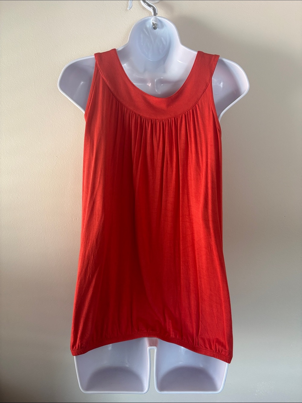 Grace Burnt Orange Embellished Scoop Neck Tank - Picture 2 of 3